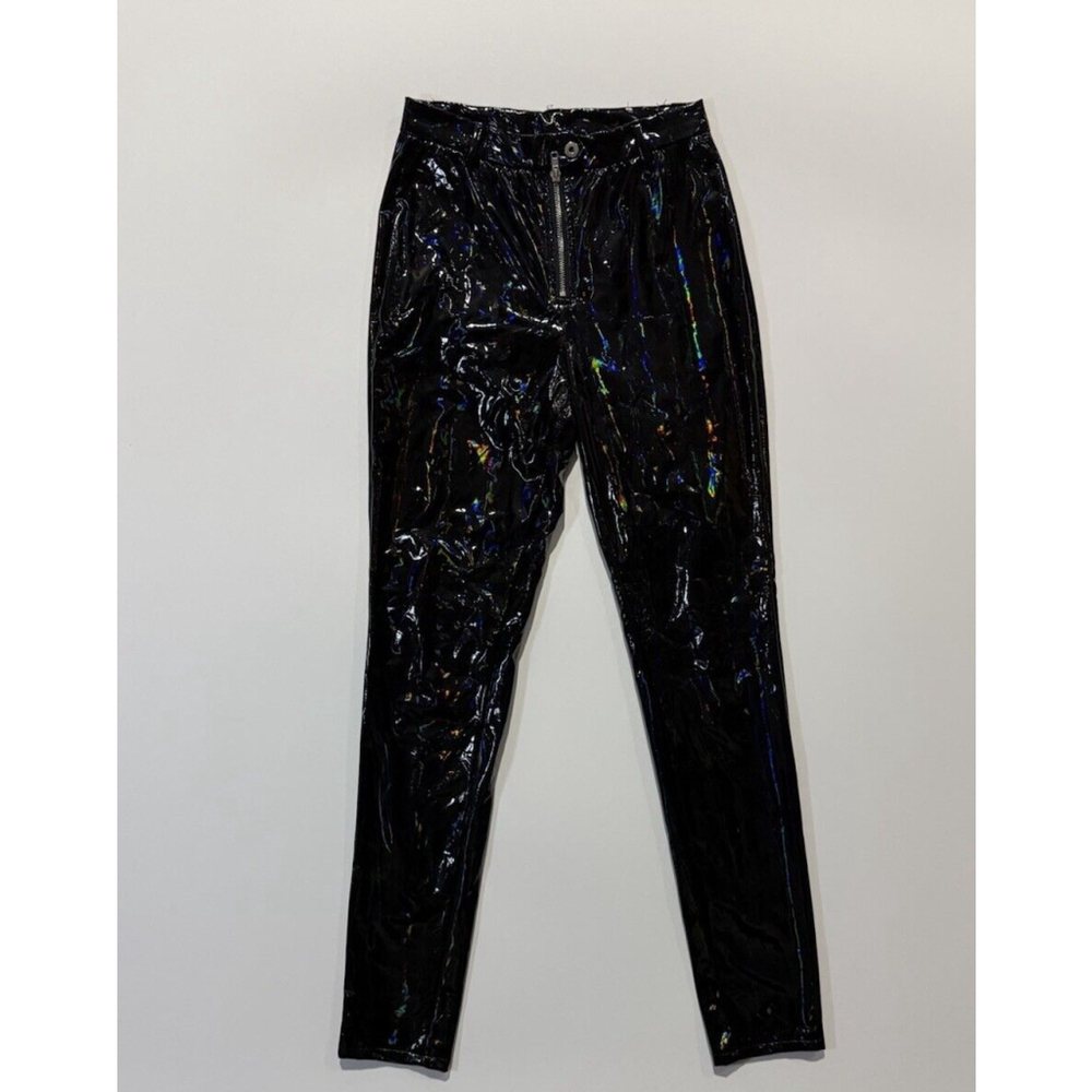 Hera Collection Black Iridescent Liquid Legging Pants Size Small